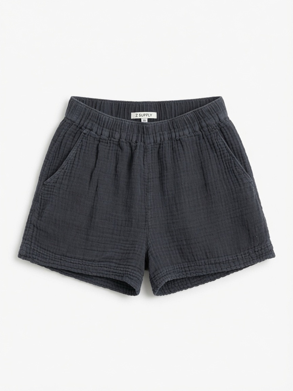 Z Supply Charcoal Gauze Lounge Shorts in XS